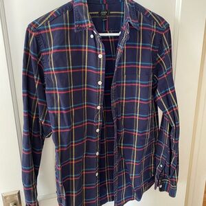 J. Crew Men's Multicolor Plaid Button Down Shirt